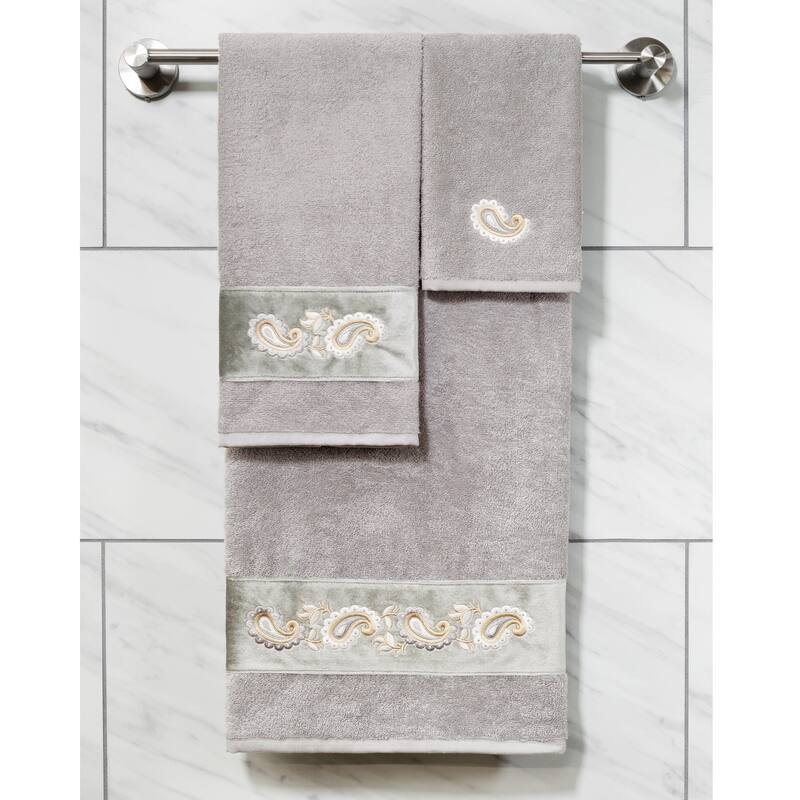 Authentic Hotel and Spa Turkish Cotton Mackenzie 2PC Hand Towel Set