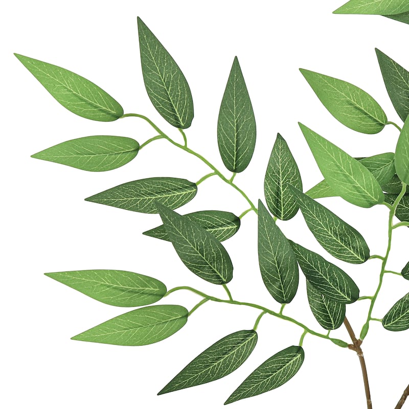 Set of 24 Artificial Italian Ruscus Smilax Leaf Stem Plant Greenery Foliage Spray Branch 27in - 27" L x 20" W x 0.25" DP