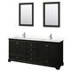 Option Dark Espresso / Carrara Cultured Marble Top /
