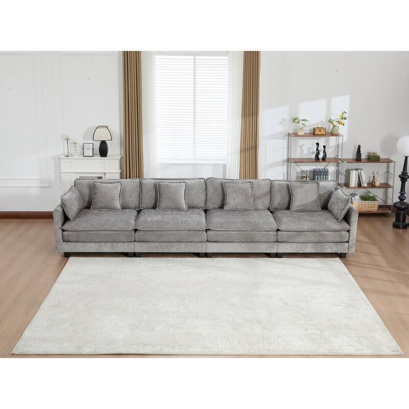 Cloud Sofa,Modern Sectional Couch,Comfy Double Layer Upholstered Seat Cushion