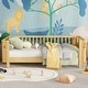 preview thumbnail 36 of 42, Toddler Platform Bed with Fences Headboard Footboard and Removable Side Rails for Kids, Girls and Boys Wooden Daybed