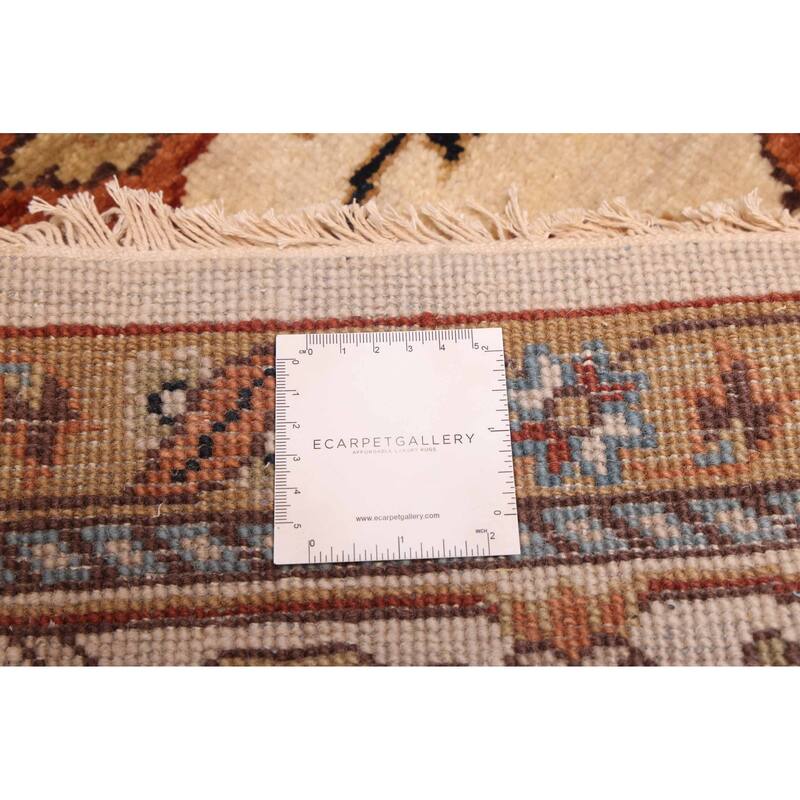 ECARPETGALLERY Hand-knotted Jules Sultane Ivory Wool Rug - 8'0 x 9'11
