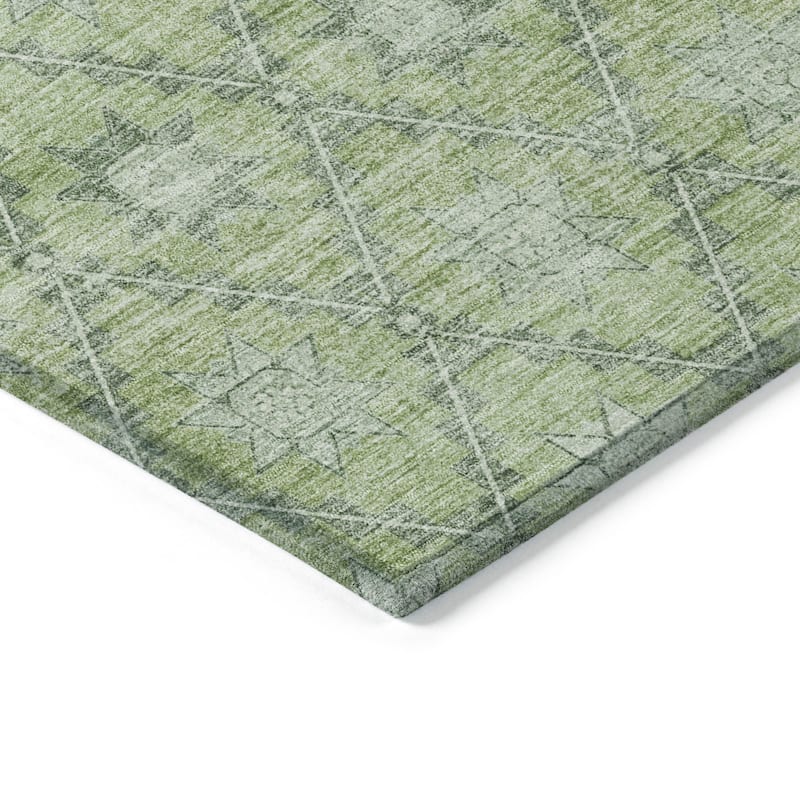 HomeRoots Floral Transitional Rectangle Outdoor Rug