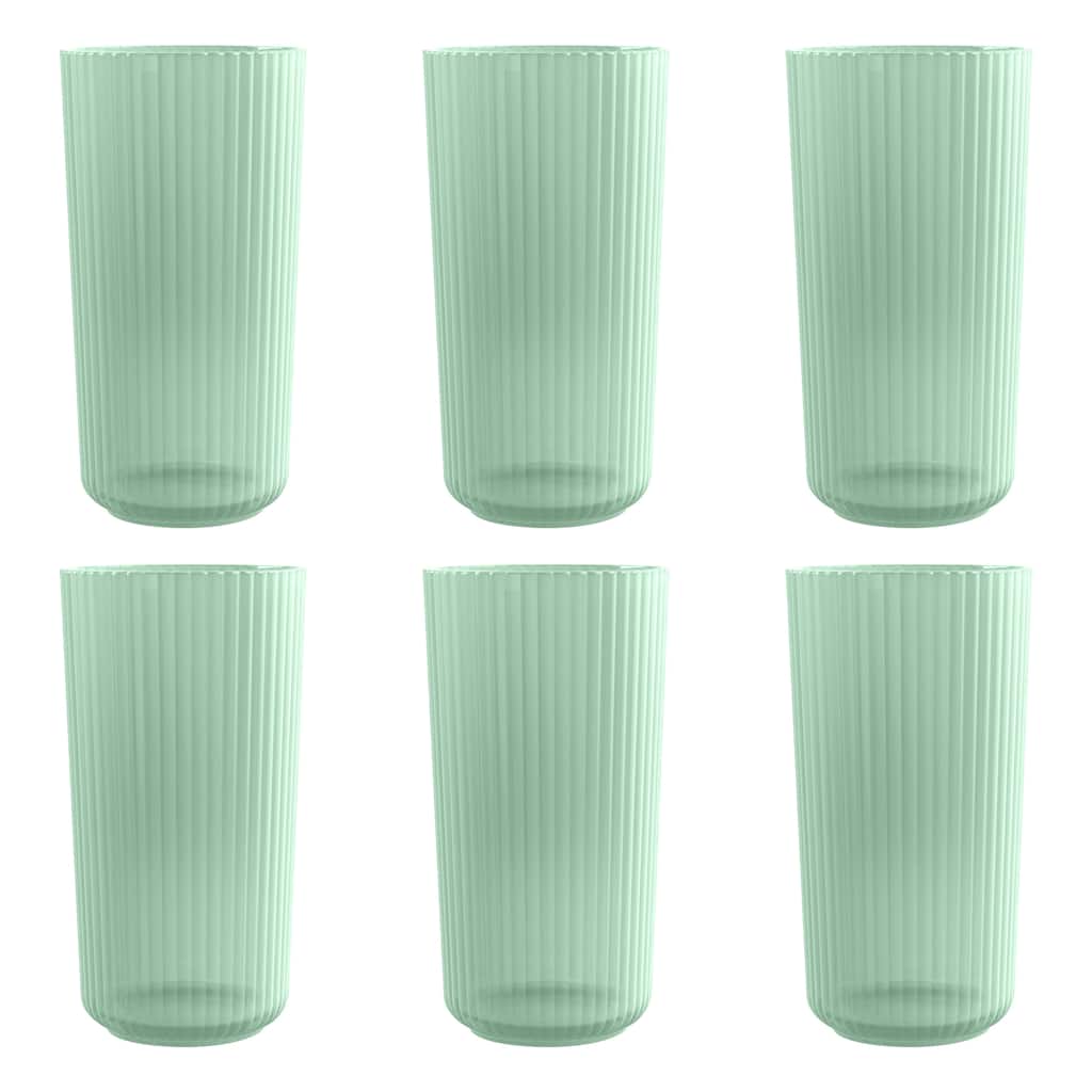 Abode Homewares Polypro, Mesa Jumbo, 22 oz Set of 6