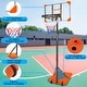 preview thumbnail 16 of 22, Roomfitters Portable Basketball Goal System with Stable Base and Wheels, Adjustable Height 5.6-7ft for Indoor Outdoor