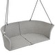 Patio 2-Person Hanging Seat, Rattan Woven Swing Chair, Porch Swing ...