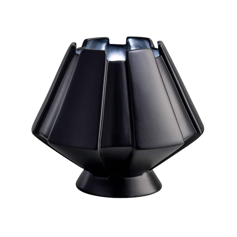 Justice Design Group Meta Ceramic Portable Table Lamp - LED - Carbon Black
