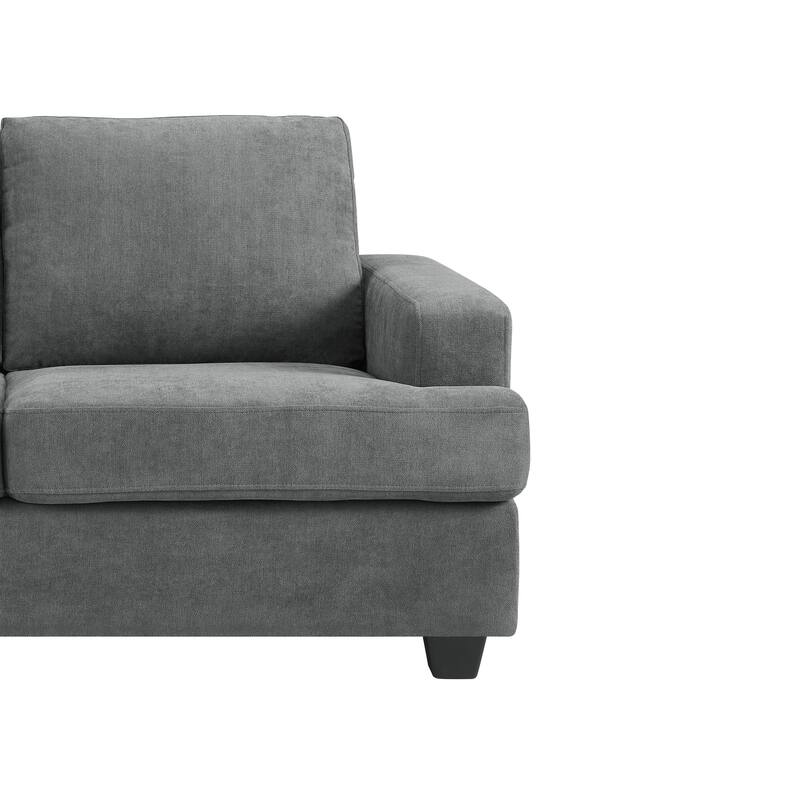 Thomas Grey Upholstered Modern Living Room Loveseat