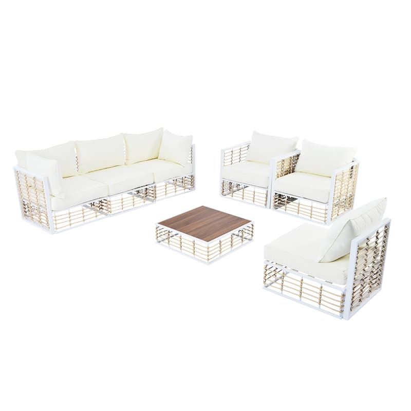 7-Piece Patio Sectional Sofa Set