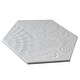 preview thumbnail 6 of 6, Merola Tile Gaudi Lux Hex White 8-1/2" x 9-3/4" Porcelain Floor and Wall Tile