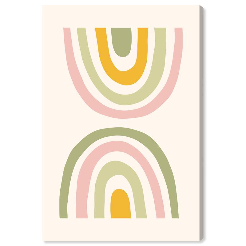 Wynwood Studio Canvas Abstract Watching My Garden Pink and Light Pink Modern & Contemporary Wall Art Canvas Print - 30 x 20