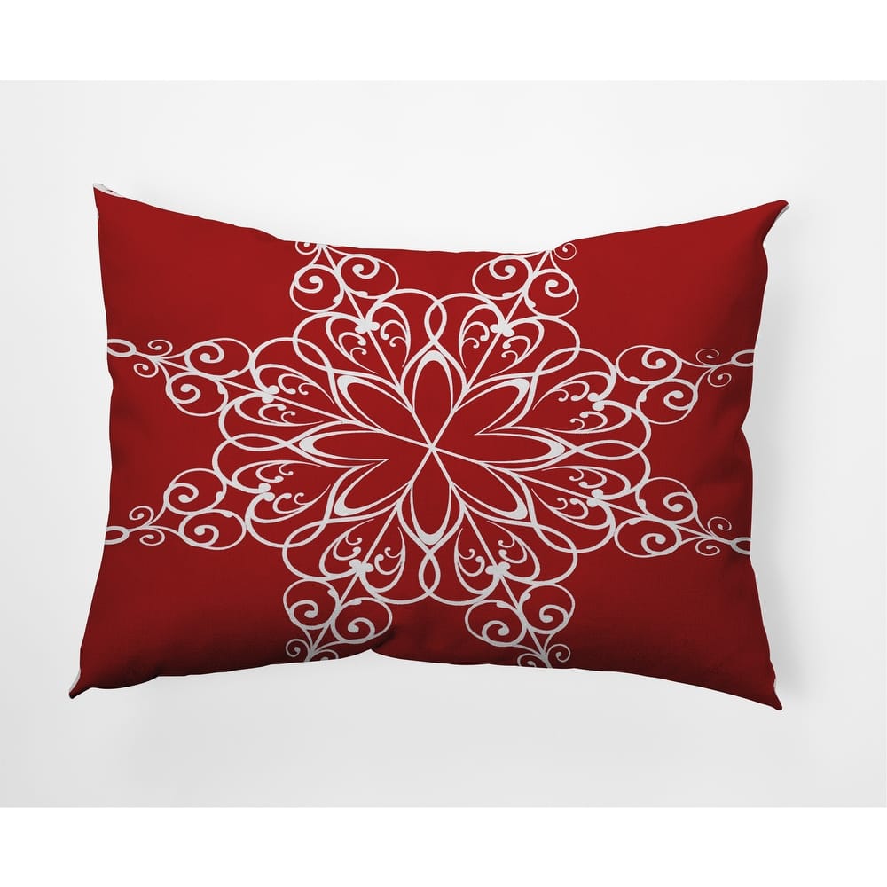 Snowflake Decorative Christmas Throw Pillow