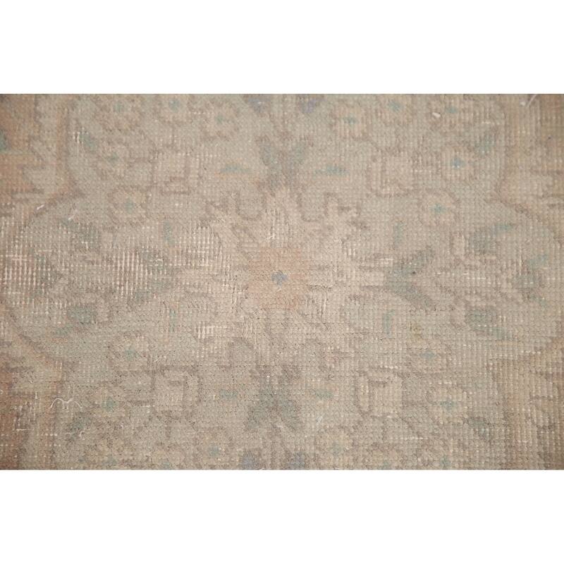 Hand Knotted Oriental 100% Wool Carpet Traditional Floral Pink Tabriz Area Rug - 4' 7'' X 3' 1''