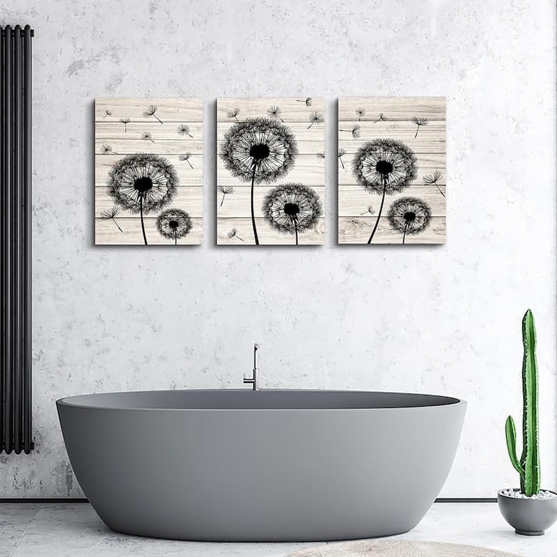 Abstract Flowers Wall Paintings Art Dandelion Frame Pictures Artwork