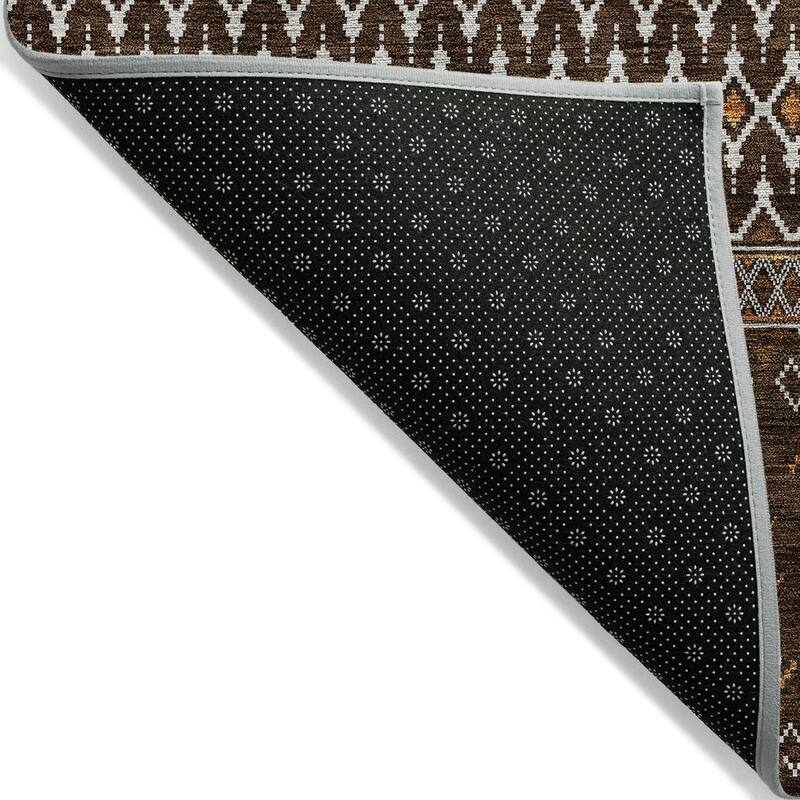 Machine Washable Indoor/ Outdoor Chantille Boho Morrocan Rug