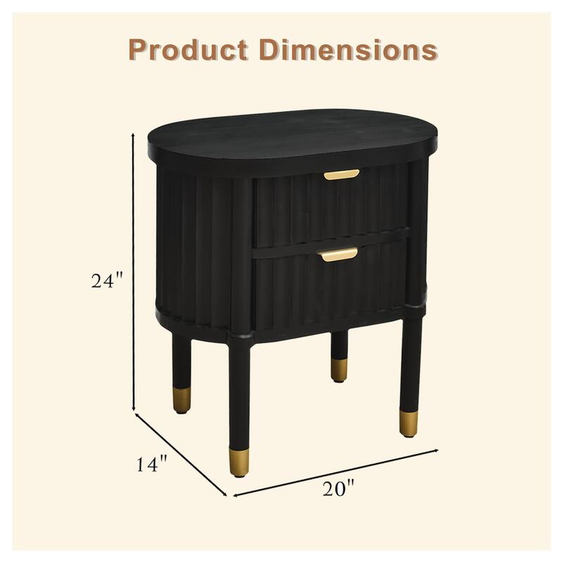 Modern NightStand with Drawer,Bedside Table
