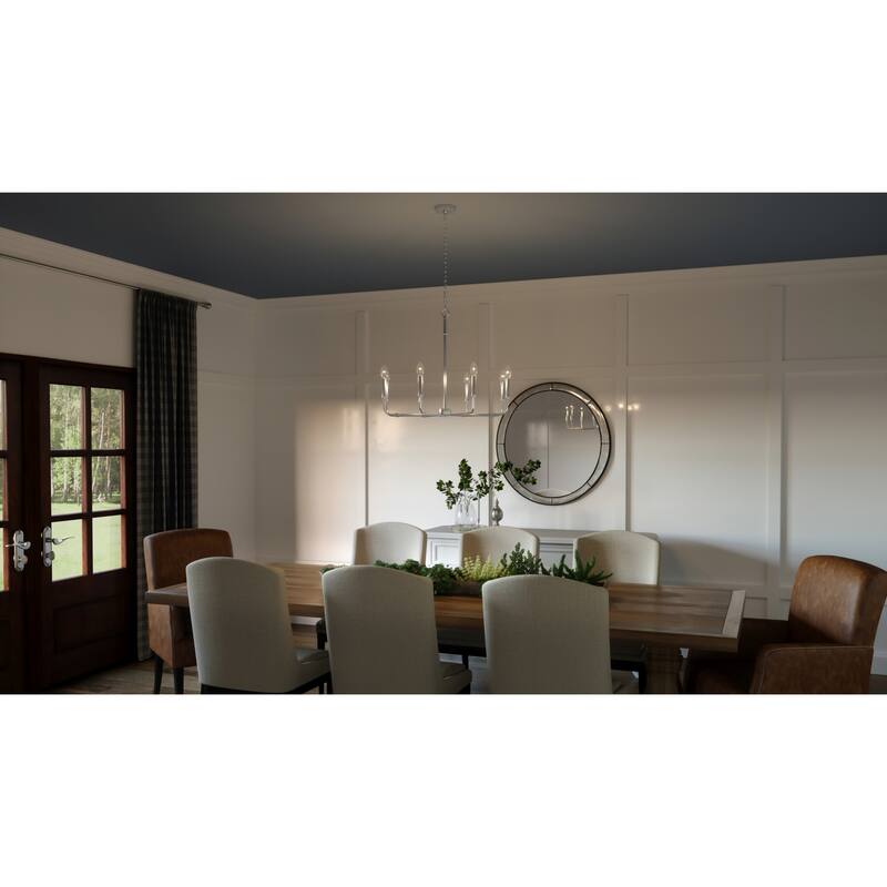 Bellevue Della 8 Light 28" Wide Taper Candle Chandelier