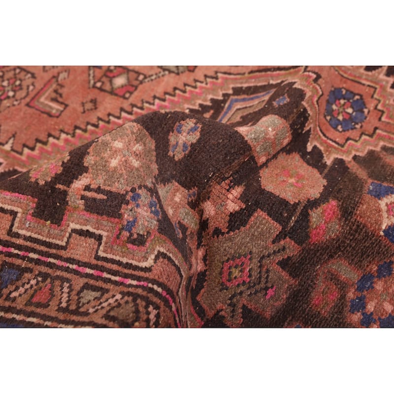 ECARPETGALLERY Hand-knotted Antalya Vintage Black, Copper Wool Rug - 4'2 x 8'5