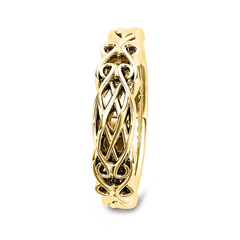 Auriya 14k Gold Braided Wedding Band