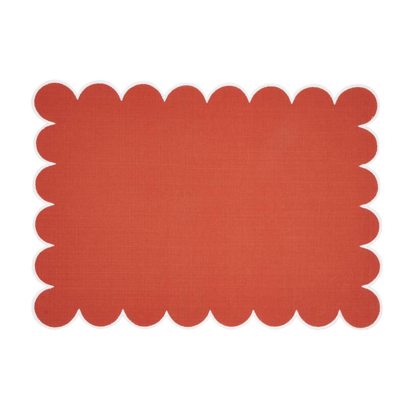 Eco Scallop Border Placemat (Set of 4) - 14"x20"