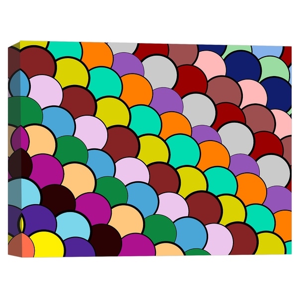 PTM Images 9-124839 PTM Canvas Collection 8" x 10" - "Watercolor Gumballs" Giclee Patterns and Designs Art Print on Canvas