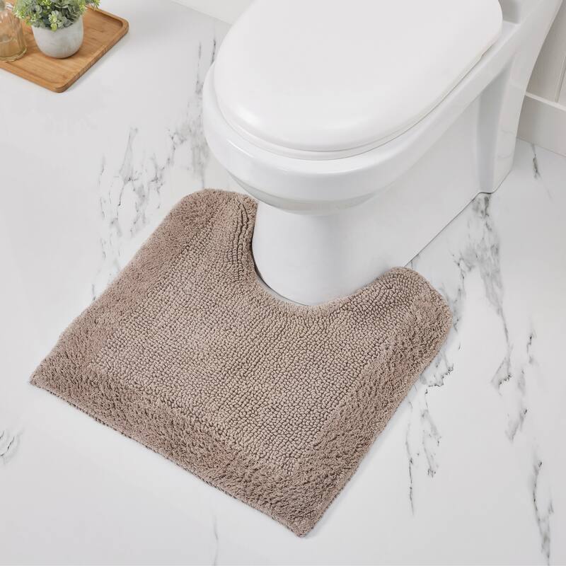 Better Trends Bath Rugs 100% Cotton Soft Water Absorbent Chenille Bathroom Rug for Shower, Sink Mats Edge Collection