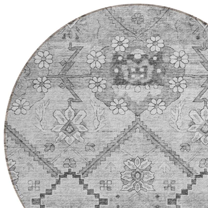 HomeRoots Floral Transitional Rectangle Outdoor Rug