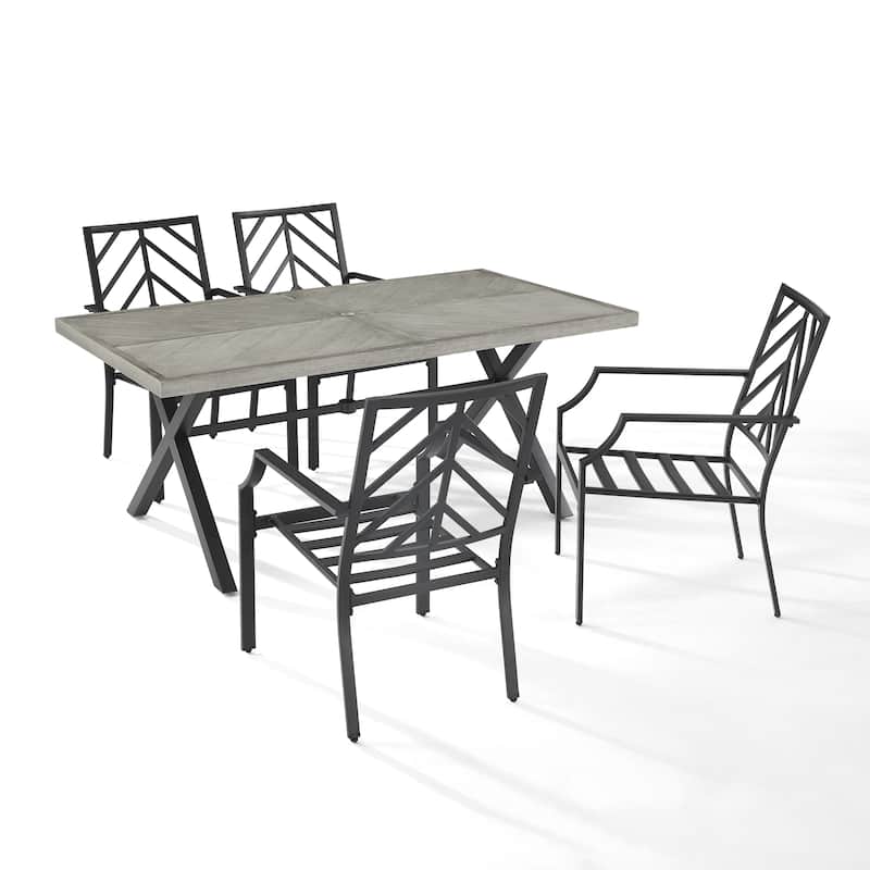 Crosley Otto 5Pc Outdoor Metal Dining Set