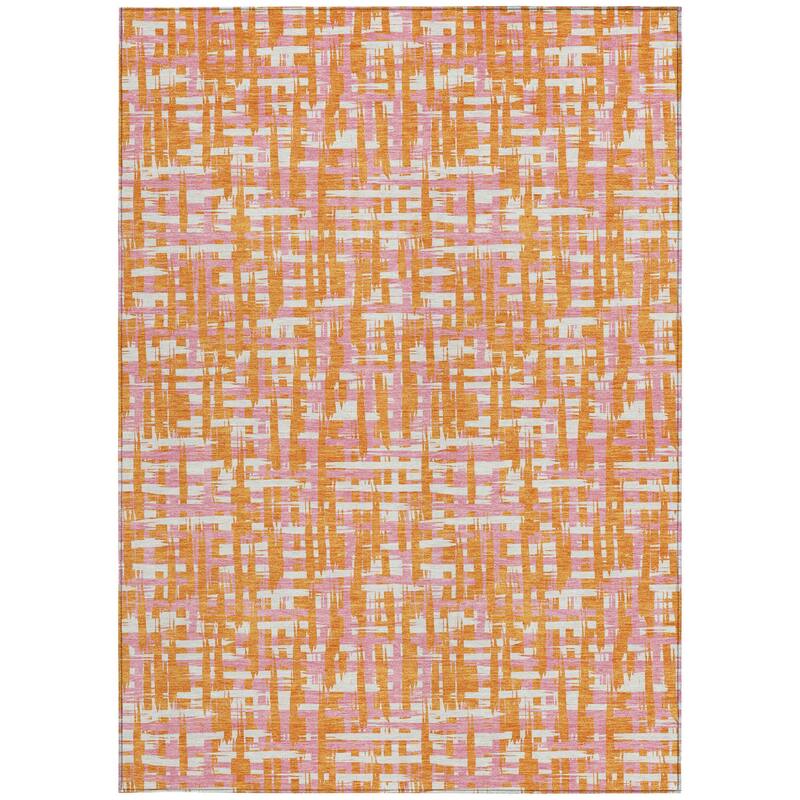 HomeRoots Abstract Transitional Rectangle Outdoor Rug