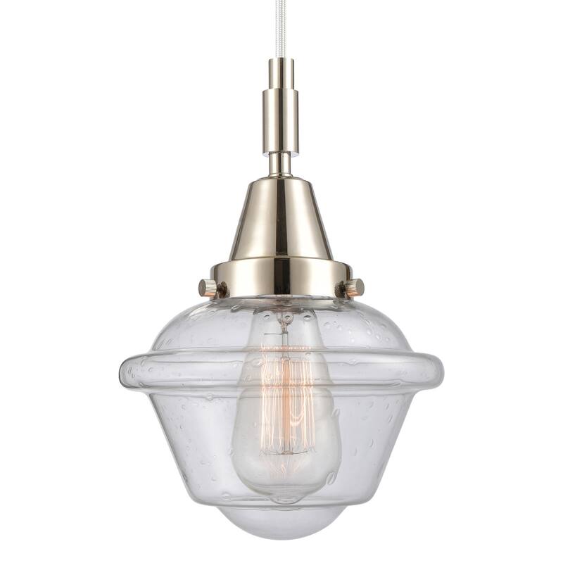 Innovations Lighting 447-1P-G534 Oxford 7" Wide Mini Pendant with - Polished Nickel