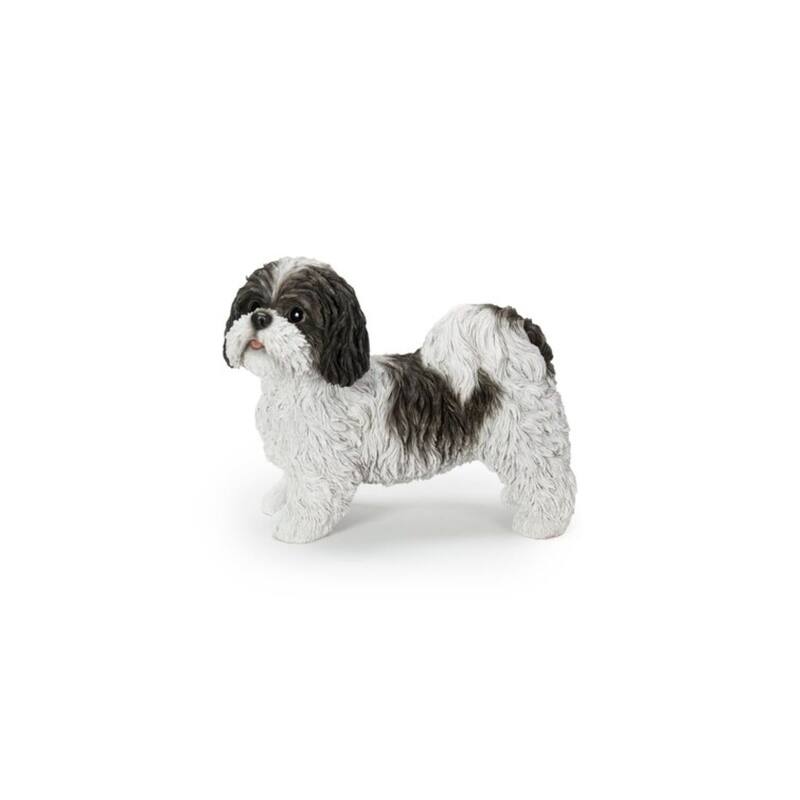 Standing Shih Tzu Outdoor Garden Statue - 11"
