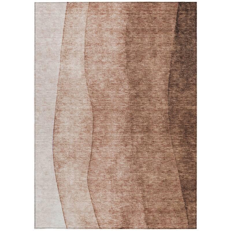 HomeRoots Ombre Transitional Rectangle Outdoor Rug