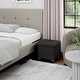 preview thumbnail 95 of 192, Empyrean Tuffted Folding Foot Rest Storage Ottoman Bench with Storage Bins