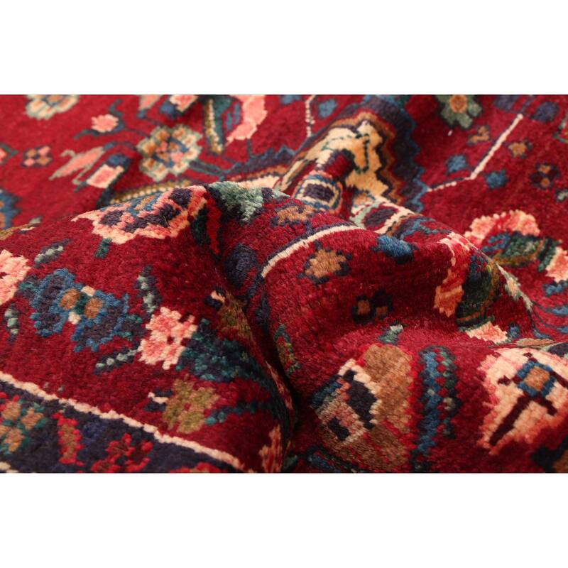 ECARPETGALLERY Hand-knotted Andelz Dark Red Wool Rug - 3'3 x 9'9