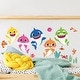 preview thumbnail 3 of 4, Blue & Pink & Yellow Baby Shark Wall Decals by RoomMates