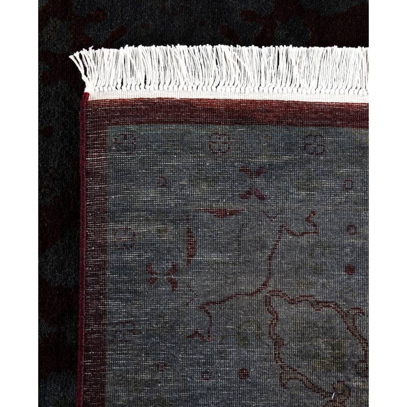 Overdyed One-of-a-Kind Hand-Knotted Area Rug - Black - 6' 2" x 9' 4"