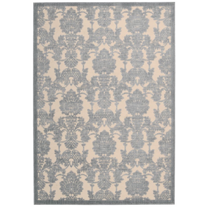 Nourison Graphic Illusions Traditional Vintage Hi Low Damask Area Rug