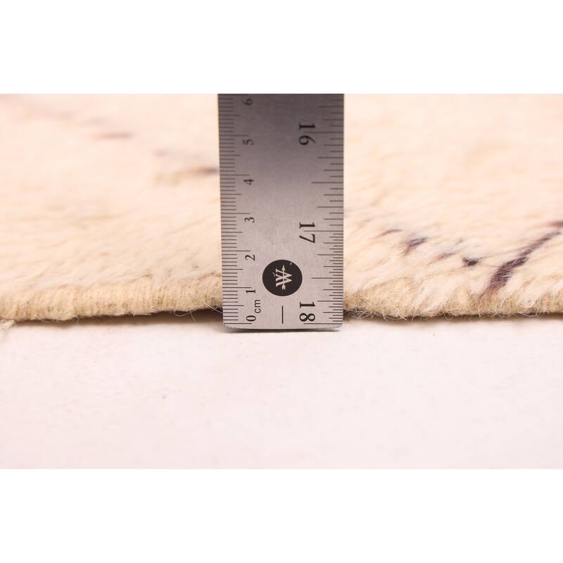 ECARPETGALLERY Hand-knotted Pak Finest Marrakesh Cream Wool Rug - 4'1 x 6'1