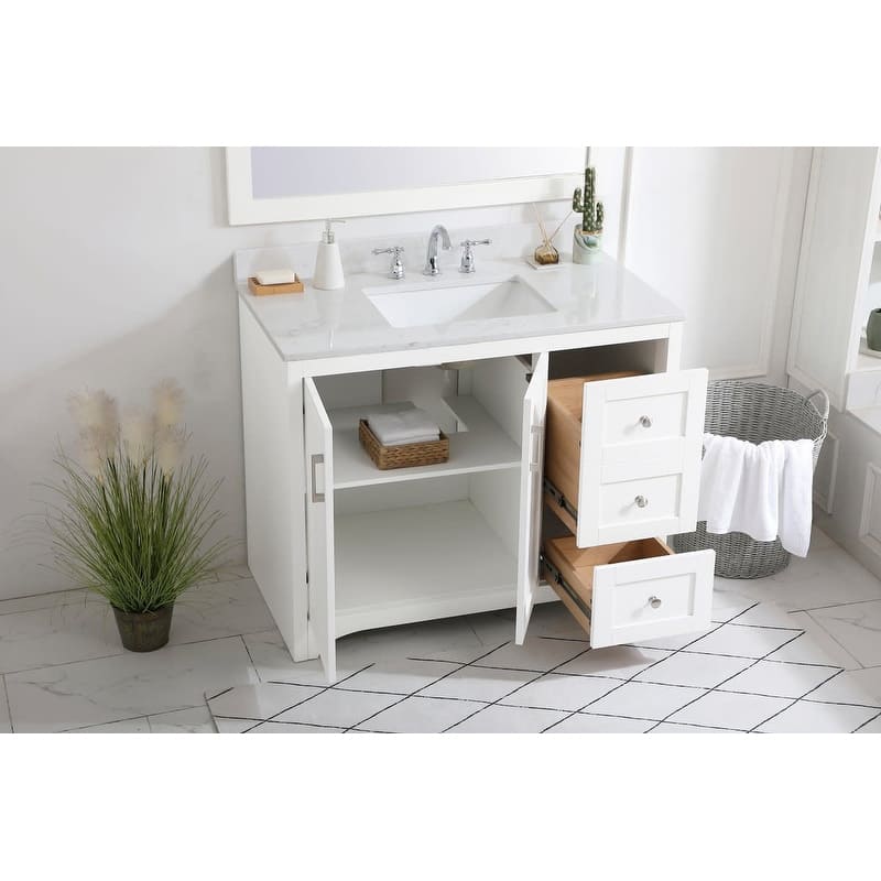 Elegant Lighting VF17042-BS Moore 42" Free Standing Single Basin