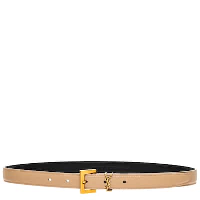 Saint Laurent Cassandre Thin Belt 0.8" Wide
