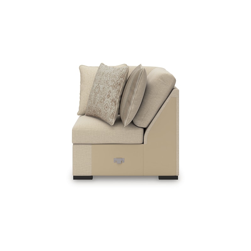 Signature Design by Ashley LadyMae Beige 3-Piece Sectional - 104" W x 104" D x 40" H