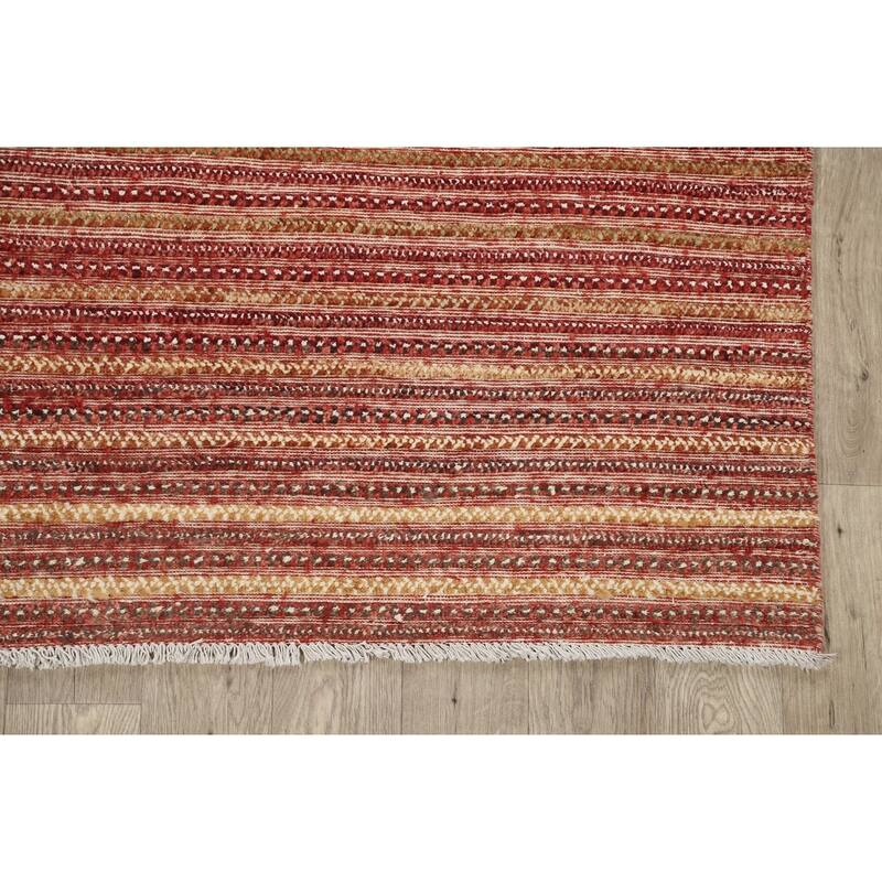 Gabbeh Kashkoli Oriental Modern Area Rug Wool Handmade Foyer Carpet - 5'3" x 8'1"