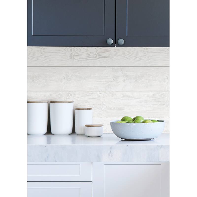 Scott Living Urban Shiplap Self Adhesive Wallpaper 
