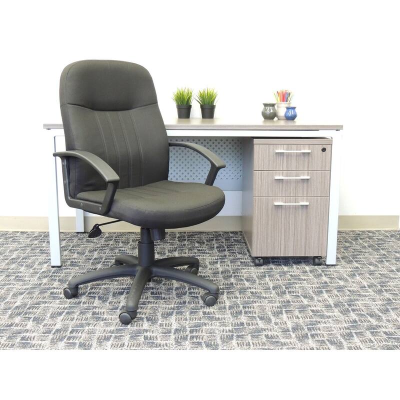 Boss Mid Back Fabric Managers Chair In Black