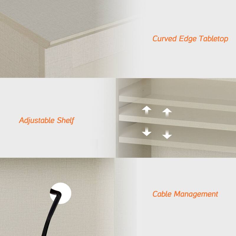 WAMPAT 71" Tall Bookshelf Set of 2, 5-Tier Modern Bookcases with 1 Cabinet and 3 Drawers for Living Room