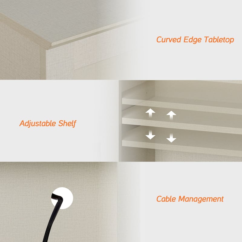 Modern 71" Tall Pantry Cabinet with Doors & Shelves for Dining Room