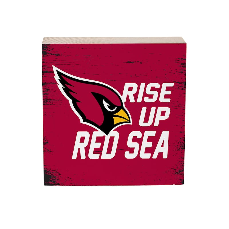 Arizona Cardinals Wooden Tabletop Mantel Shelf Sign