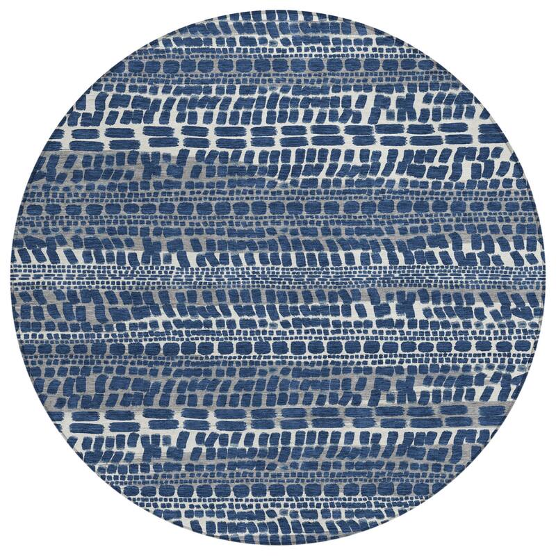 Machine Washable Indoor/ Outdoor Modern Winfield Chantille Rug