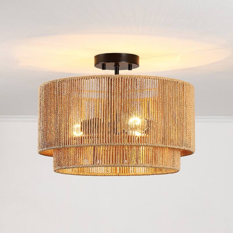 Dorn Tiered Drum Semi-Flush Mount