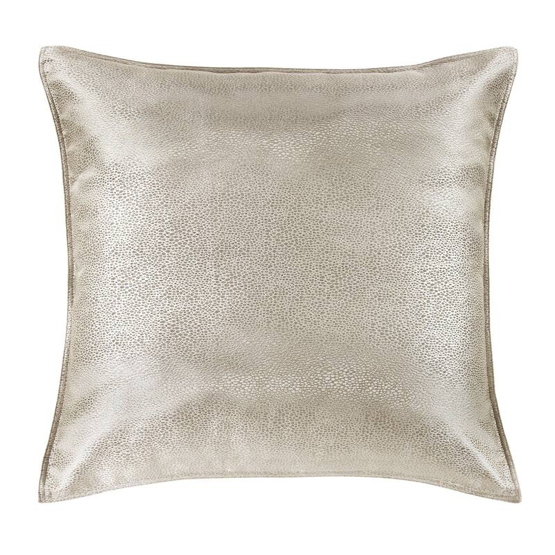 Hiend Accents Marilyn Modern Bubble Metallic Jacquard Euro Sham, 27" x 27", 1PC - Gold